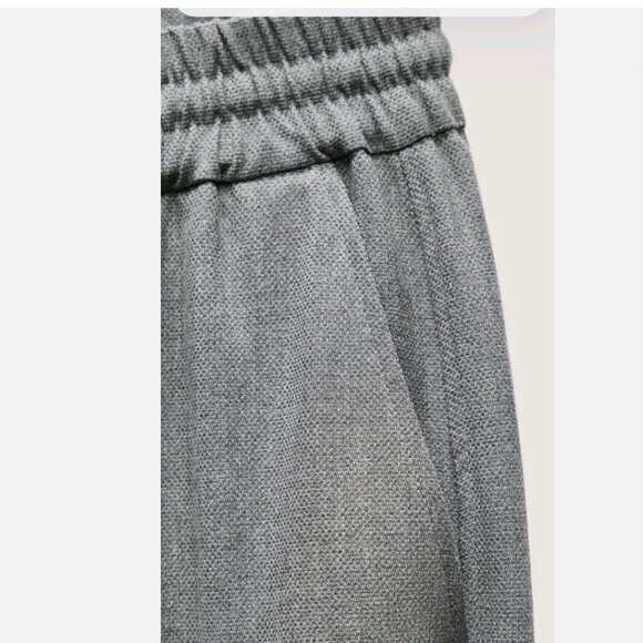 Zara Dressy Smart tailored Cuffed Jogger Trousers (NWT) - Picture 6 of 7